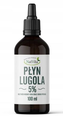 Płyn Lugola 5% JOD Nieorganiczny Czysty 100 ml NatVita na Arena.pl