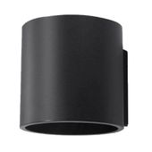 Kinkiet LAMPA ścienna SL.0048 metalowa OPRAWA tuba czarna