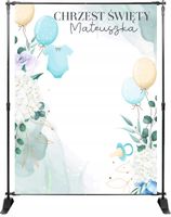 TŁO ścianka FOTO chrzest święty Z IMIENIEM