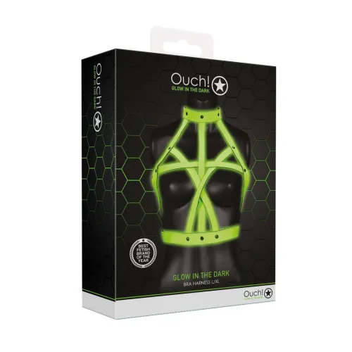 ouch! glow in the dark uprząż biustonosza l/xl, fluorescencyjna na Arena.pl