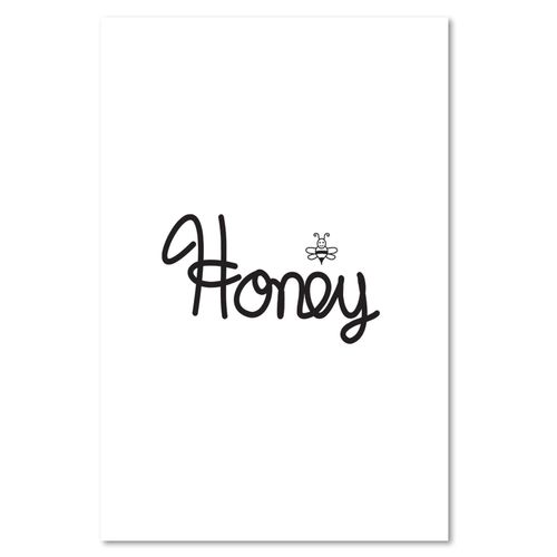 Deco Panel, Napis miód 40x60 na Arena.pl