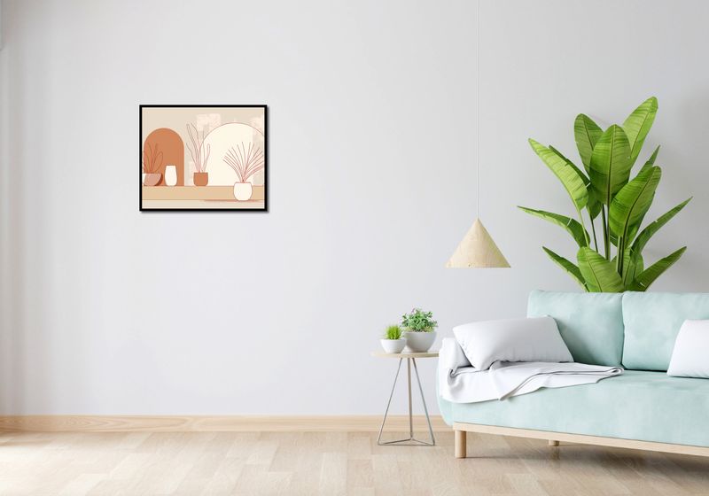 Plakat 60x50cm Widok Roślin zdjęcie 4