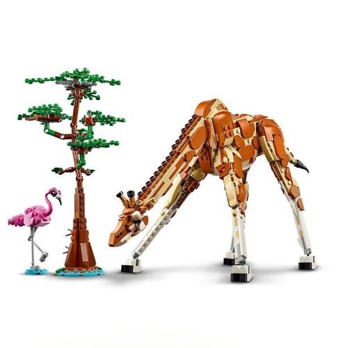 LEGO Creator 3w1 Ruchome Figurki Dzikie zwierzęta z safari 31150 Żyrafa Lew na Arena.pl