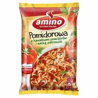 AMINO POMIDOROWA Z MAKARONEM 61G ZUPA BŁYSKAWICZNA NOODLE
