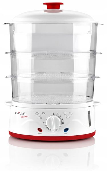 PAROWAR 3 POZIOMY 8,5L 900W JAJOWAR NA 8 JAJ MISKA NA RYŻ GALLET 962 zdjęcie 2