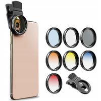 2 x Apexel Zestaw Obiektywów 7w1 Komplet Filtrów Nakładka Do Telefonu ND32
