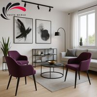 Krzesło Tapicerowane Premium KL-9 Chłodny Fioletowy Piano 18