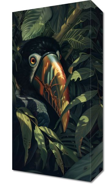 Obraz 20x40cm Skryty Tukan zdjęcie 1