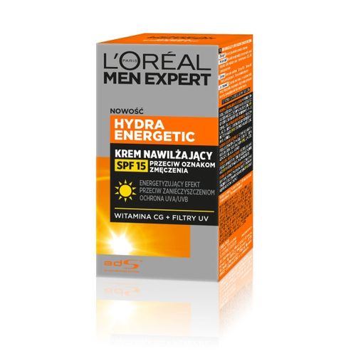LOREAL Men Expert Hydra Energetic krem nawilżający dla mężczyzn SPF15 50ml na Arena.pl