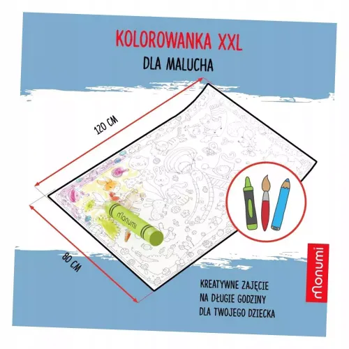 Monumi COLOURING POSTER XXL - Dla Malucha na Arena.pl