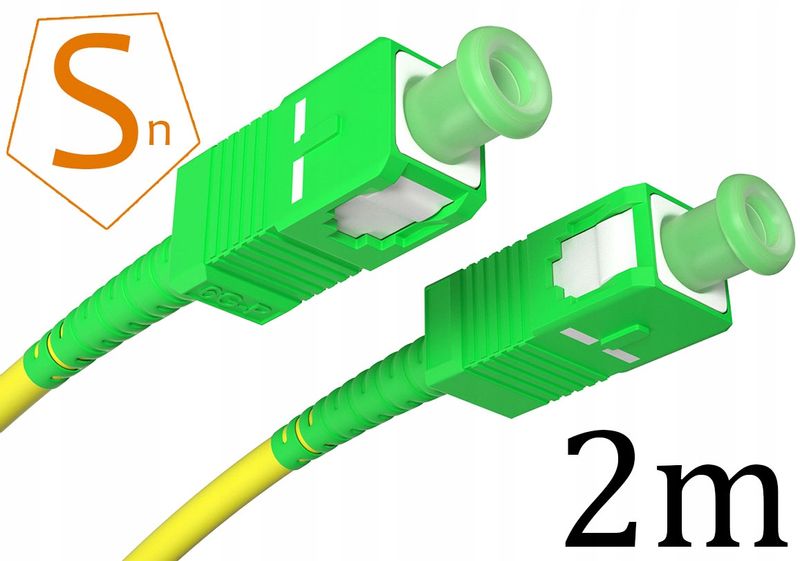 Patchcord światłowód kabel SC/APC-SC/APC 2m simple zdjęcie 2