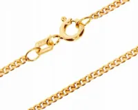 Złoty łańcuszek 585 pancerka 55 cm splot pancer na prezent Komunia Chrzest