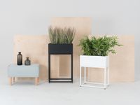 Donica metalowa FIORINA 50x30x80 - czarny