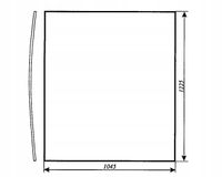 szyba przednia - przód, czołowa do ciągnika Pronar 320a