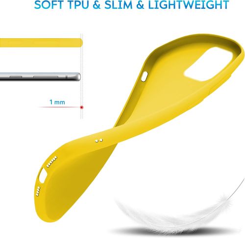 Etui iPhone 15 Plus żółte matowe smukłe silikon TPU odporne na Arena.pl