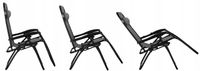 LEŻAK OGRODOWY PLAŻOWY FOTEL SKŁADANY ZERO GRAVITY TURYSTYCZNY KRZESŁO 2w1
