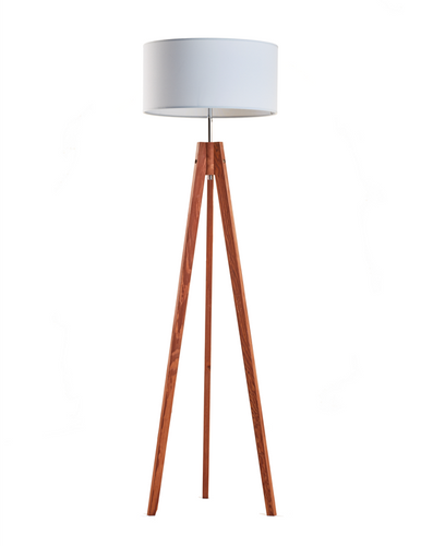 Popielata lampa podłogowa HAITI E27 na Arena.pl