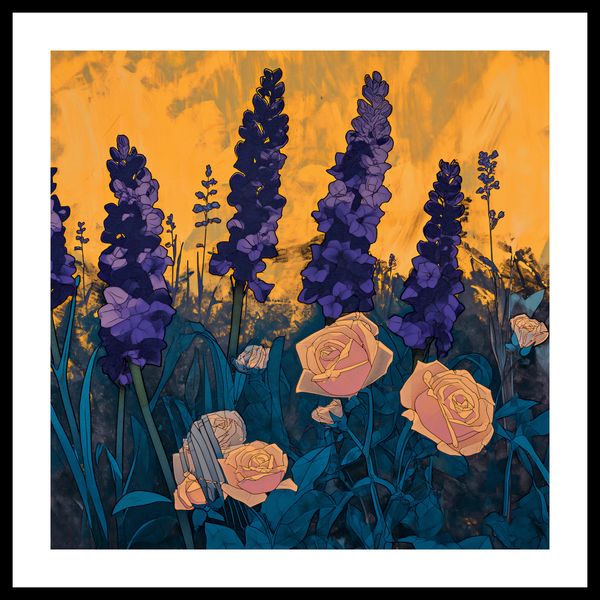 Plakat 60x60cm Złoty Ogród zdjęcie 3
