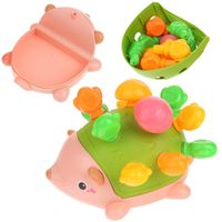 Edukacyjny Jeżyk Sensoryczny Montessori Wyjmowane Kolce Klocki Sorter