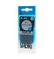 Śruba 4x40mm metryczny skok gwintu 8 szt. łeb płaski fra