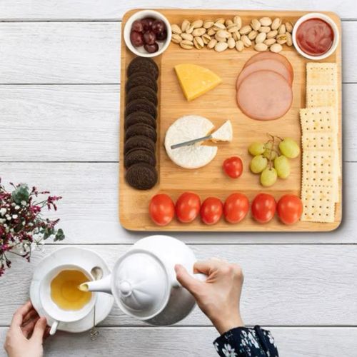 Deska do wędlin i serów z miseczkami do dipów na Arena.pl