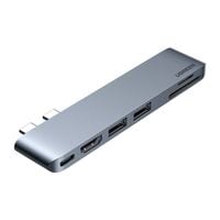 Hub USB-C UGREEN CM380 6w1 HDMI MacBook Pro Air szary