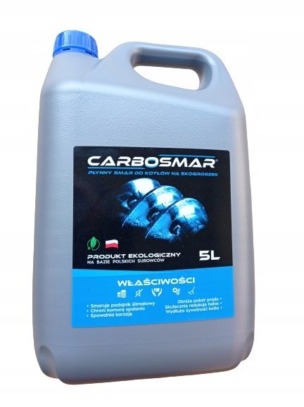 CARBOSMAR PŁYNNY SMAR 5L DO KOTŁÓW NA EKOGROSZEK zdjęcie 1