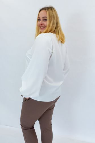Delikatna Bluzka Damska Biała 44 na Arena.pl