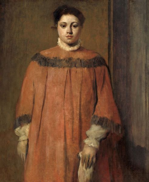 Girl in Red, Edgar Degas - plakat 29,7x42 cm zdjęcie 1