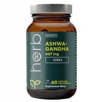 HERB ASHWAGANDHA EXTRACT FORTE 667mg MOCNY EKSTRAKT Relaks ADAPTOGEN STRES