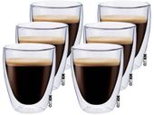 Filiżanki Termiczne z Podwójną Ścianką Kawy Coffee Herbaty 235ml 6szt