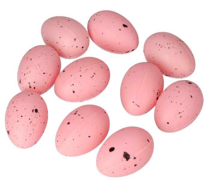 JAJKA PLASTIKOWE NAKRAPIANE PISANKI JAJKO 12SZT6CM zdjęcie 3