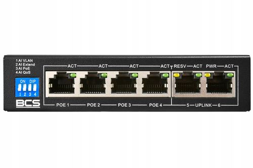 Switch BCS PoE 4-portowy 100Mbps BCS-B-SP0402 na Arena.pl