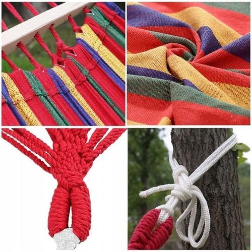 Hamak ogrodowy EDEN LAVA w paski na Arena.pl