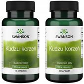 2x Swanson KUDZU KORZEŃ 500 mg 60 kaps DETOX NAŁÓG