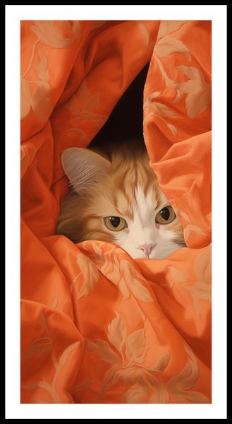 Plakat 50x100cm Ukryty Kot zdjęcie 3