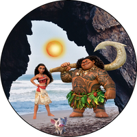 Opłatek na tort Urodziny Vaiana Skarb Oceanu