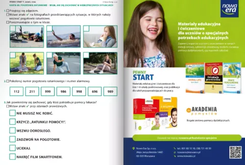 Pewny start. Poziom F. Jesień, zima. Karty pracy na Arena.pl