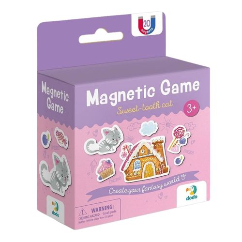 Gra Magnetyczna Słodki Kotek 20 El. Magnesów Zestaw Gra Planszowa 200233 na Arena.pl