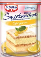 DR OETKER MASA ŚMIETANOWA DO CIAST CYTRYNOWA 70G