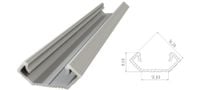 AL12-GLC1-AS-1000 – Profil LED narożny GLC1, srebrny anodowany, 1 m