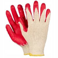 100 par Rękawice Robocze Ogrodowe Wampirki Ochronne czerwone bawełniane XL