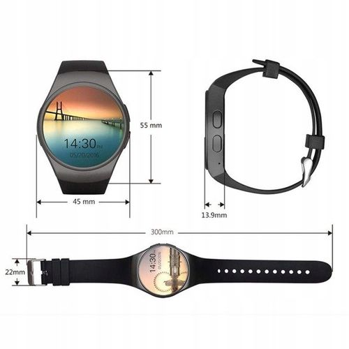 SMARTWATCH SMARTZEGAREK KW18 2019 ANDROID iOS SIM - Biały na Arena.pl