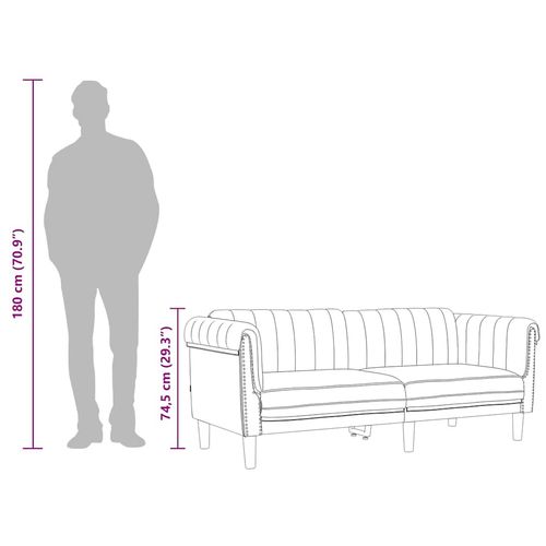 Sofa dwuosobowa, niebieska, aksamit na Arena.pl