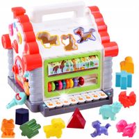 Interaktywny domek sorter Hola edukacyjny melodie pianinko kostka XXL