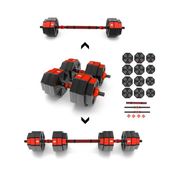 Hantle regulowane kompozytowe, sztanga 2w1 SGC30 HMS 30 kg