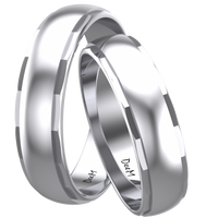 SREBRNE OBRĄCZKI ŚLUBNE Z NACIĘCIAMI SREBRO PRÓBY 925 GRAWER GRATIS!