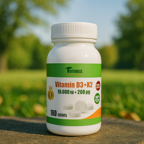Futures Witamin D3 10000 IU + K2 MK-7 200µg 180 tabletek – odporność, kości na Arena.pl