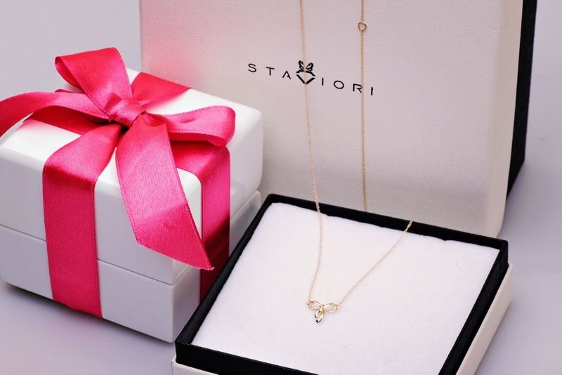 Emaga Złoty naszyjnik NZD4203 - Diament zdjęcie 9