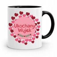 Kubek Czarny Prezent Dla Wujka Ukochany Wujek Z Nadrukiem Ze Zdjęciem